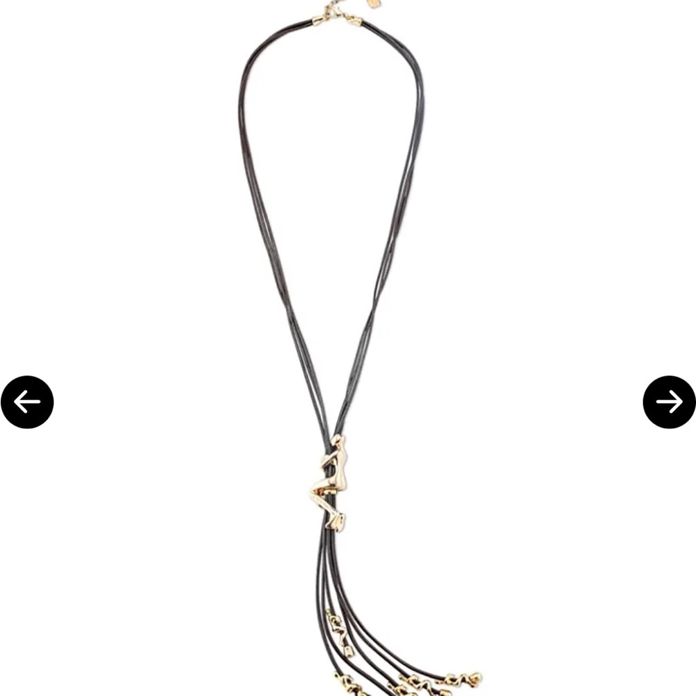 UNO de 50 Gold and Black Cord Necklace - Picture 5 of 12